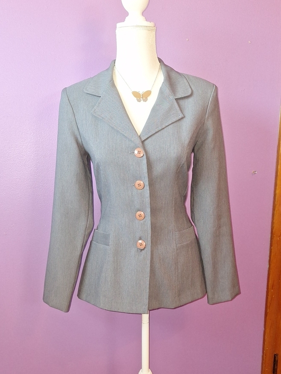 Star City Jackets & Blazers - Star City Slate Gray Tailored Women's Blazer